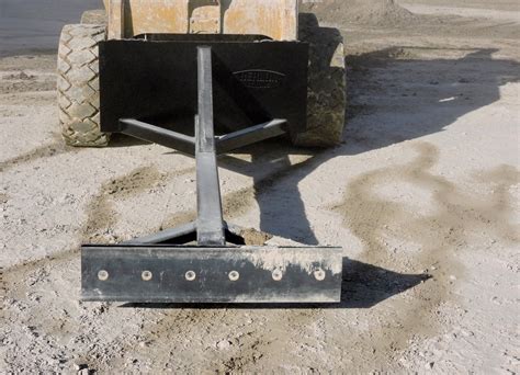 skid steer yard scraper|jensen skid steer attachments.